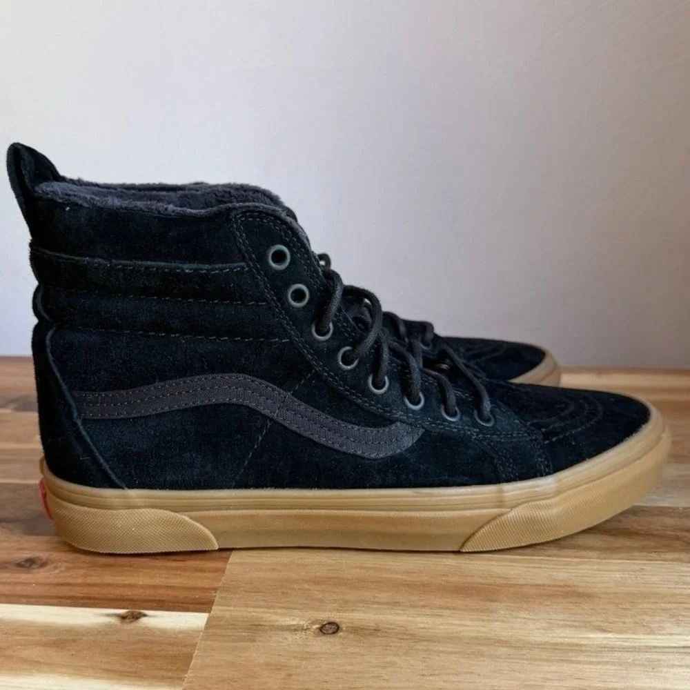 Vans Sk8-Hi MTE-1 All Weather Black Suede with Gum Sole Mens 10